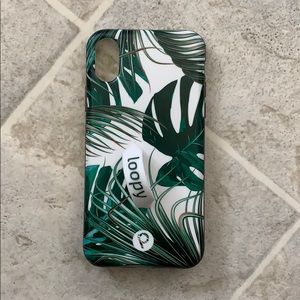 Loopy case iPhone X monstera phone case
